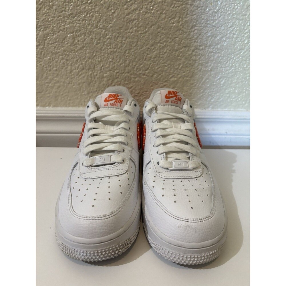 Nike Air Force 1 ’07 Essential Orange Paisley Women’s Size 10 Perfect Condition